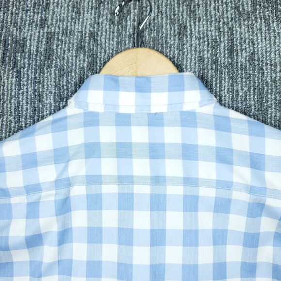 Twillory Shirt Mens XL Blue Plaid Untuckable Button Up Long Sleeve Tailored - Picture 4 of 16